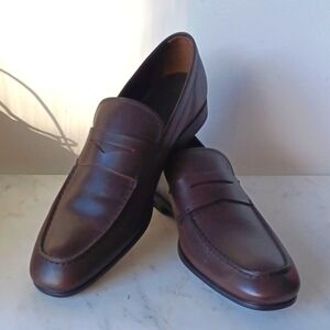TOD'S PENNY Brown Leather Classic Loafer. Size 11